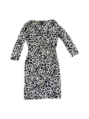 Lauren - RL | Women’s Blue & White Long Sleeve Dress | Size 8 | 1031